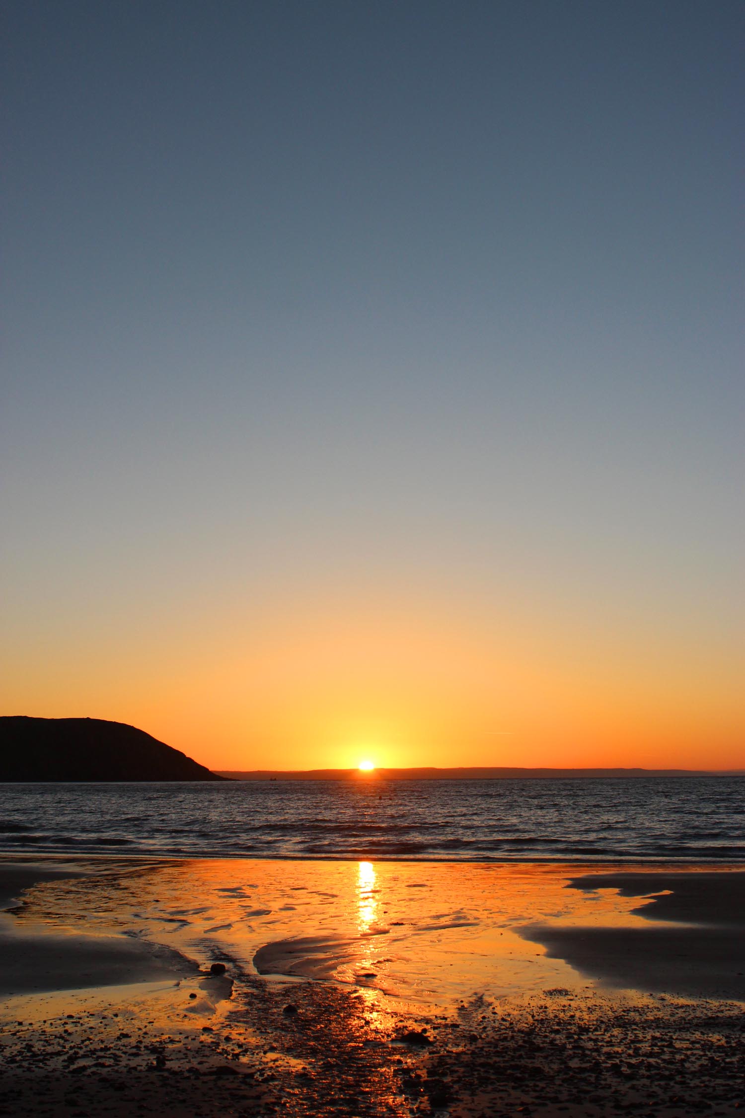June sunrise Gorran Haven beach