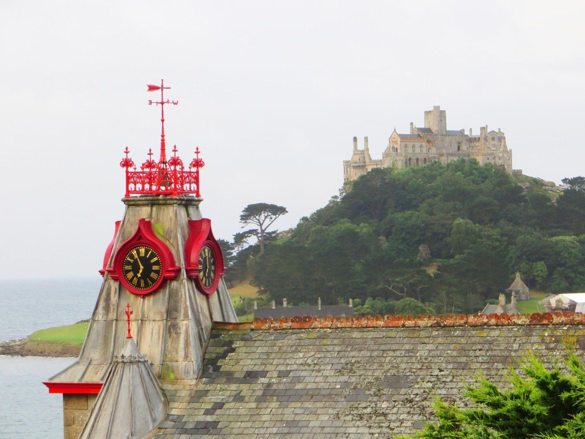 Marazion clocktower Fallen Kestrel L A Kent