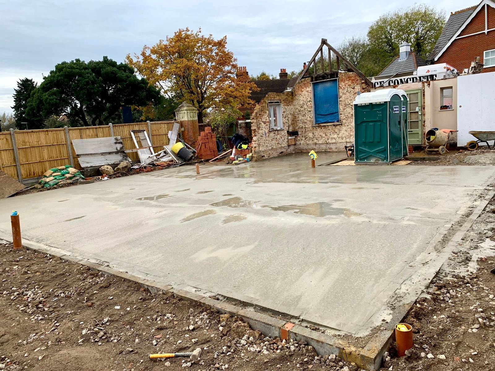 New build foundations