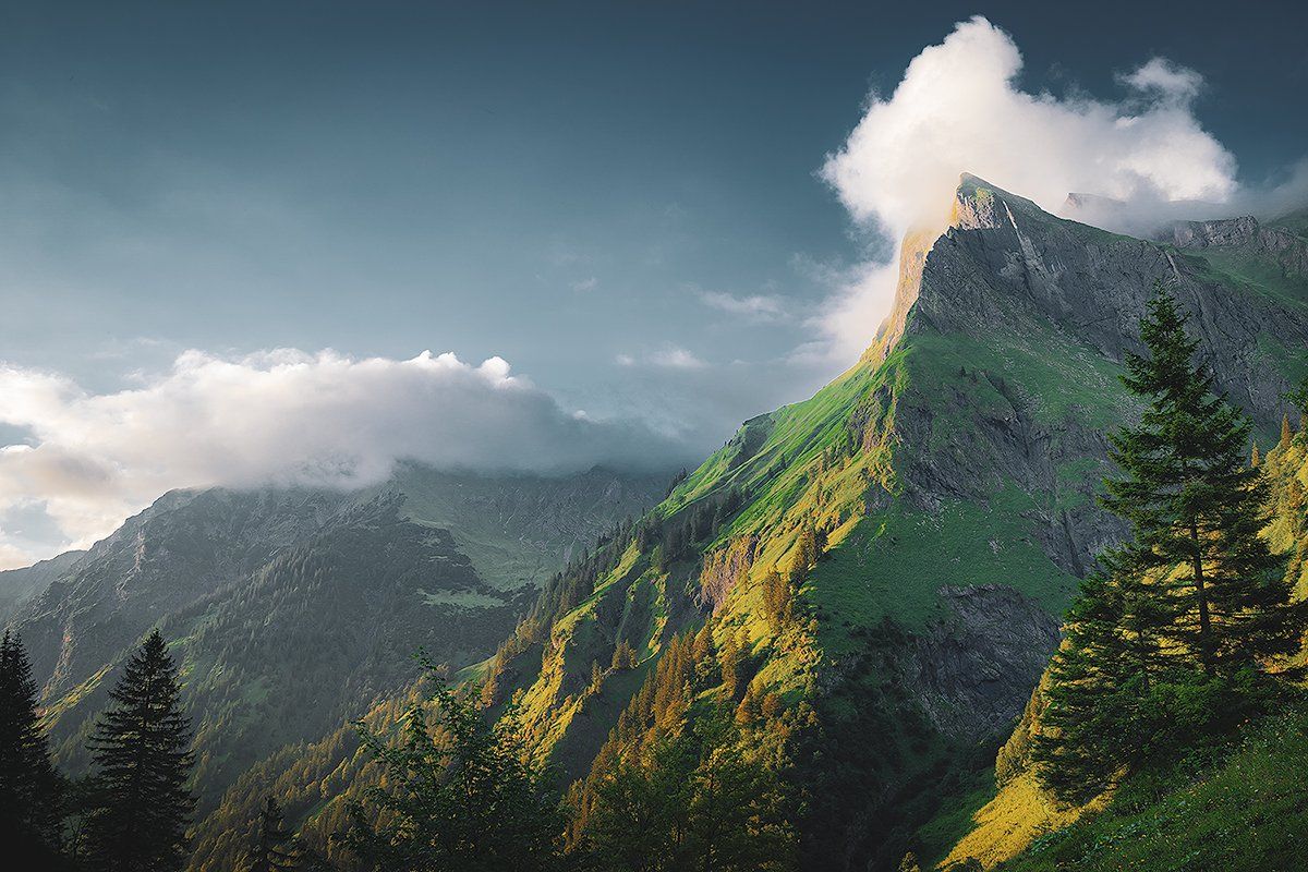 Berglandschaft im Oytal, Allgäu, Bayern