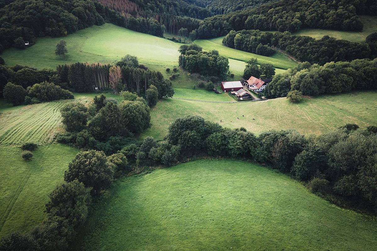 Das Dunetal von oben, Deutschland