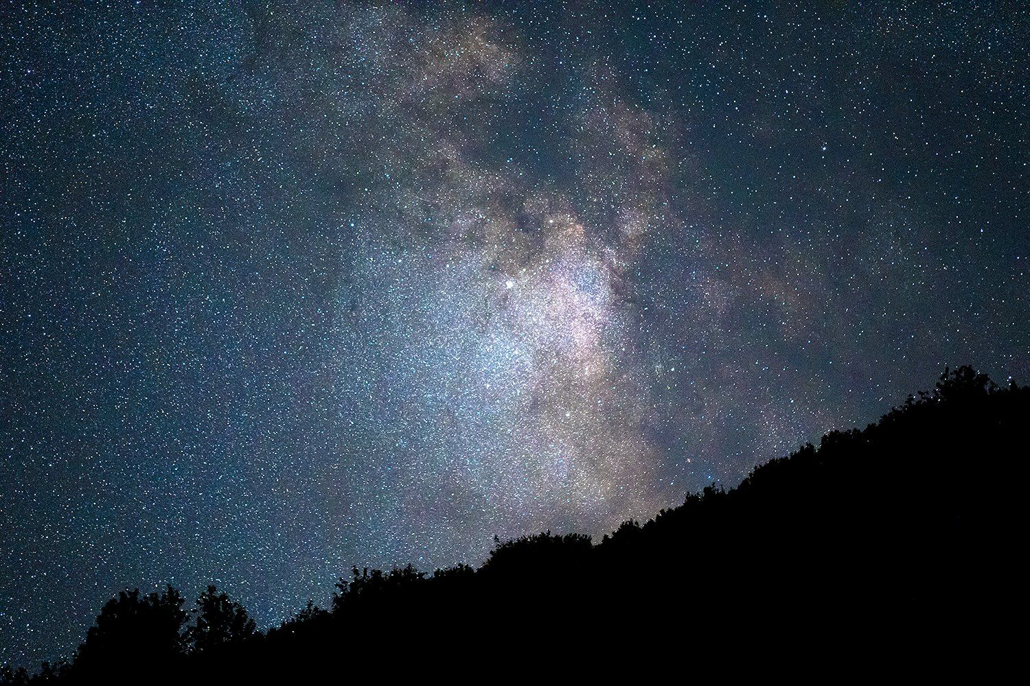 Das Milchstraßenzentrum über dem Fellhorn, Allgäu, Bayern, Deutschland