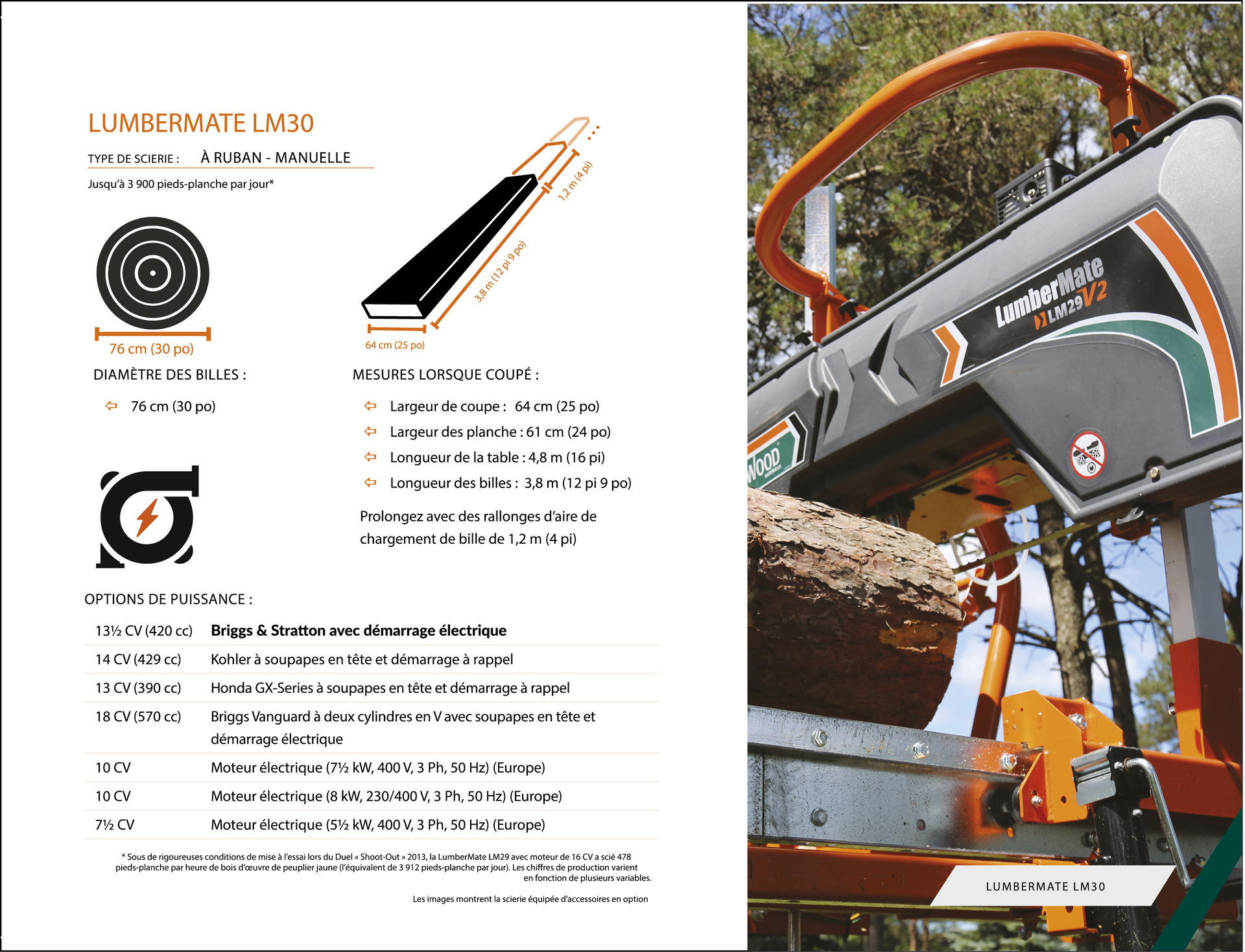 cliquez pour zoomer BROCHURE Scierie mobile à grumes HD36 V2 canadien Norwood