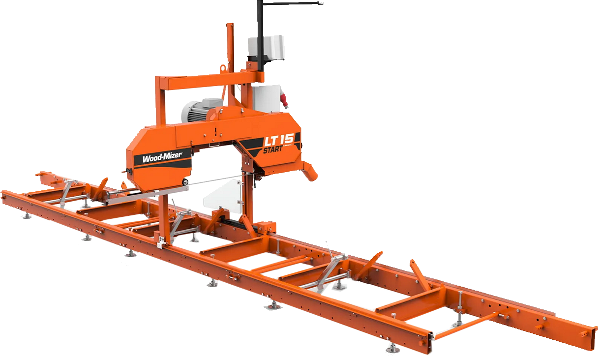LT15 START WOOD MIZER SCIERIE SCIE A LAME A RUBAN CHEZ GIRAUD FOREST