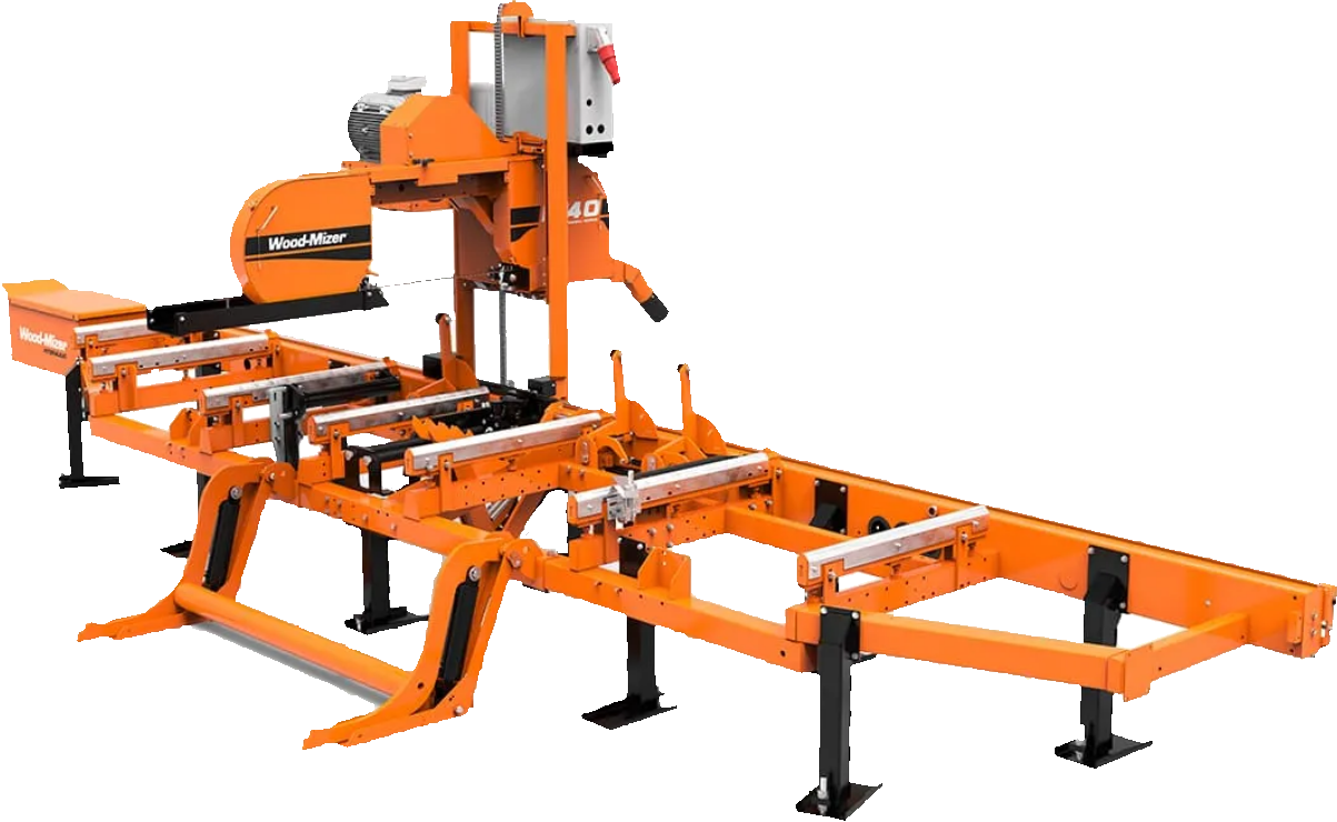 LT40 WOOD MIZER SCIERIE SCIE A LAME A RUBAN CHEZ GIRAUD FOREST