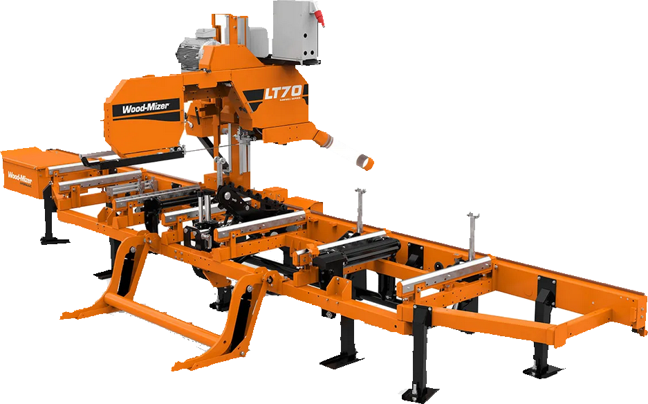 LT70 WOOD MIZER SCIERIE SCIE A LAME A RUBAN CHEZ GIRAUD FOREST