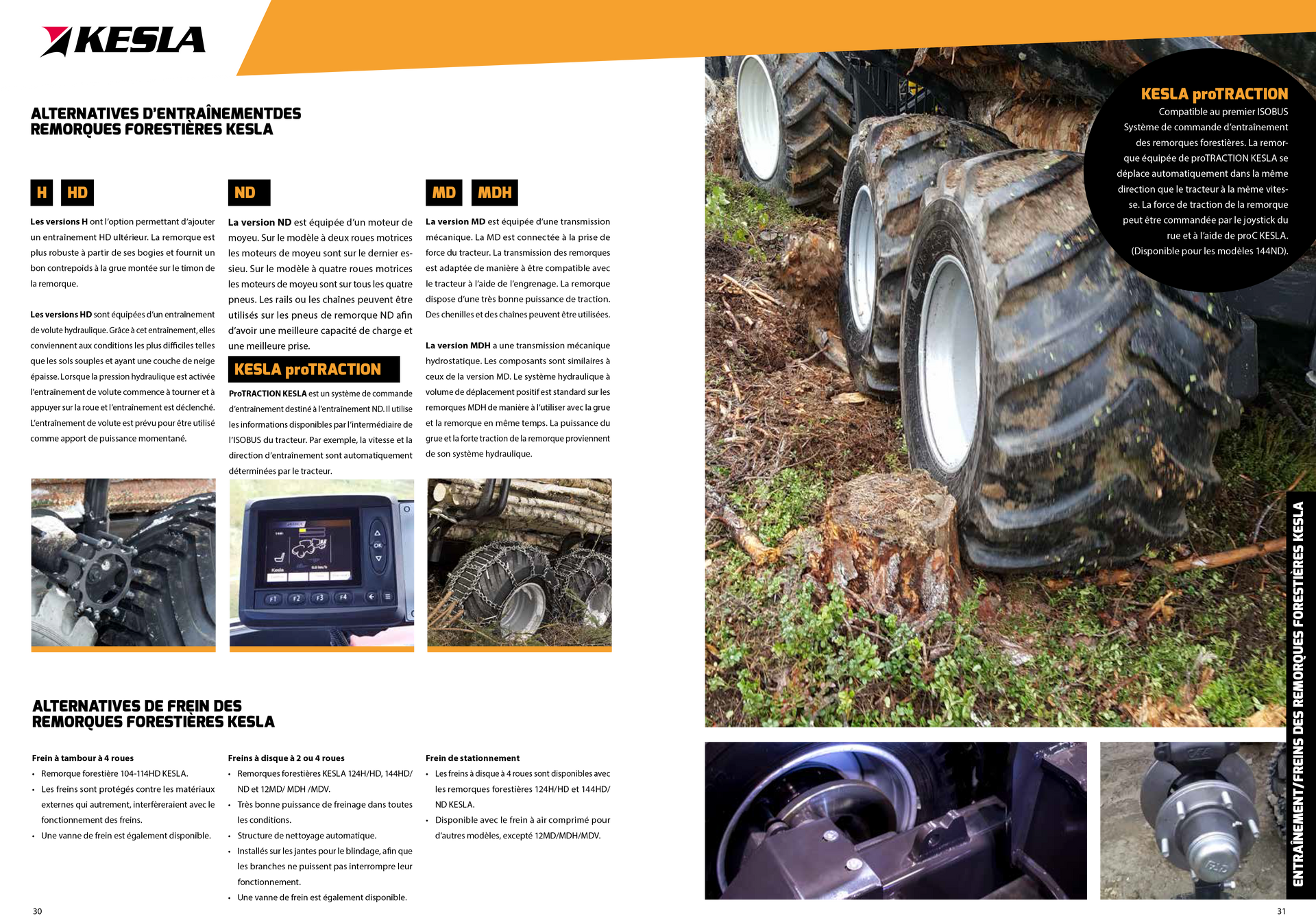 PAGE BROCHURE REMORQUES kesla OPTION