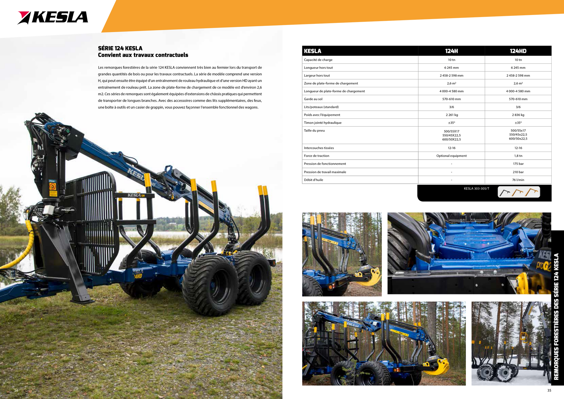 page brochure KESLA remorque 124