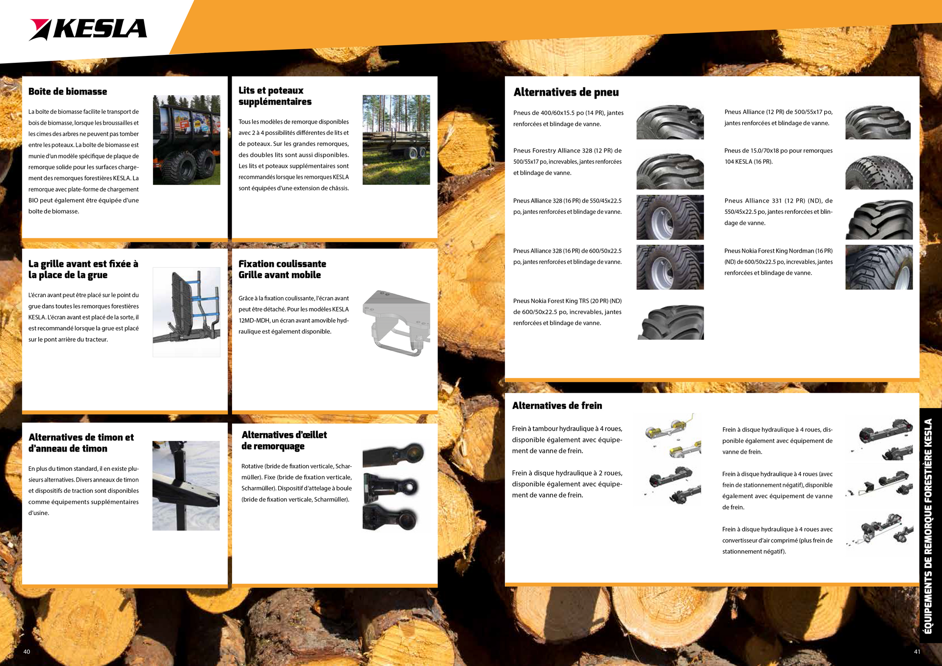 PAGE BROCHURE DETAILS OPTIONNELS REMORQUES KESLA