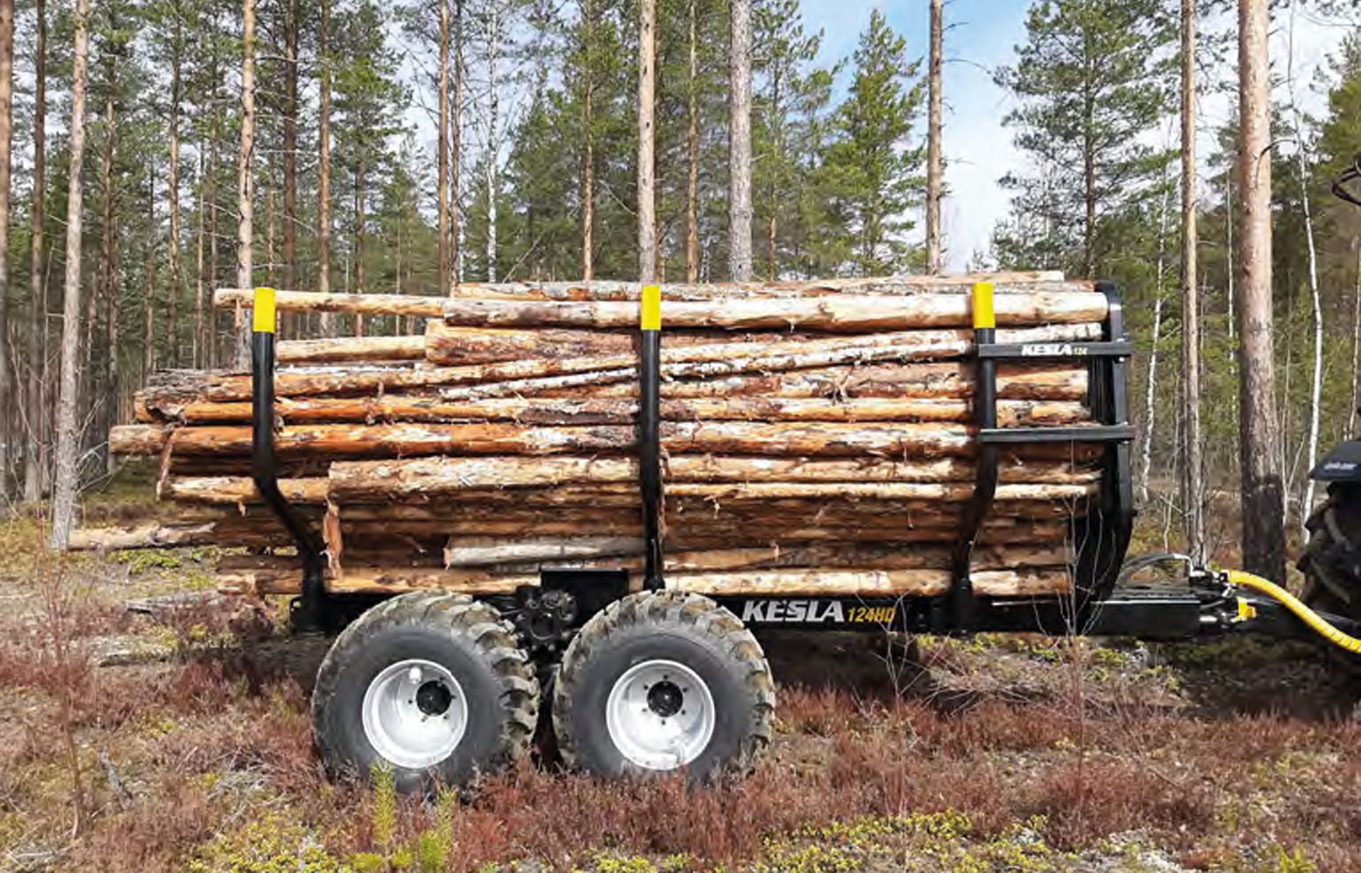 chargement remorque kesla 144