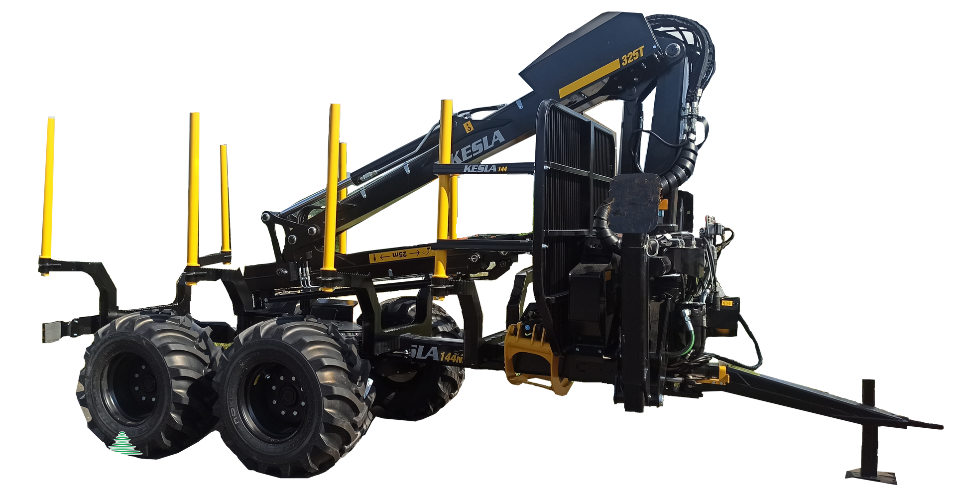 grue et remorque forestière du constructeur finlandais KESLA chez giraud matériels forestiers