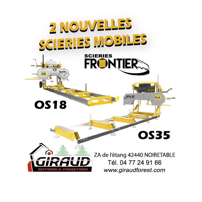 en savoir plus 2 nouvelles scieries mobiles FRONTIER