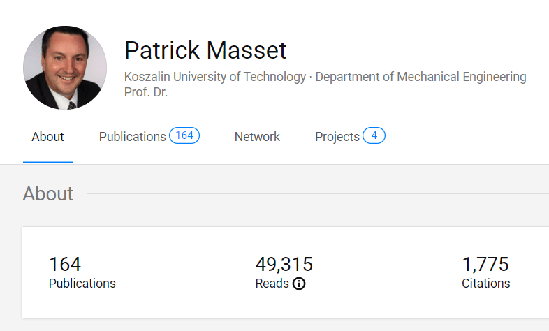 Publikace Prof. Dr. Patrick Masset