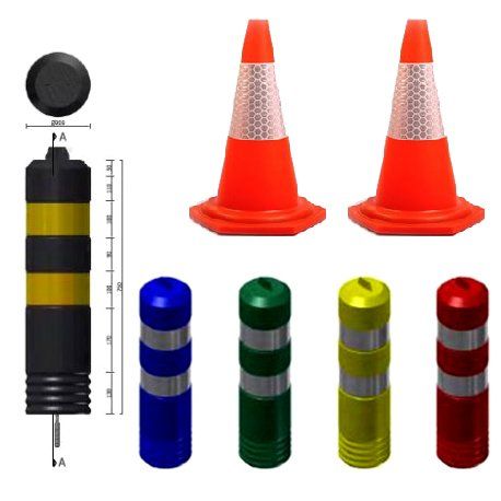 Conos y balizas para señalización de viales Conos y balizas para señalización de viales