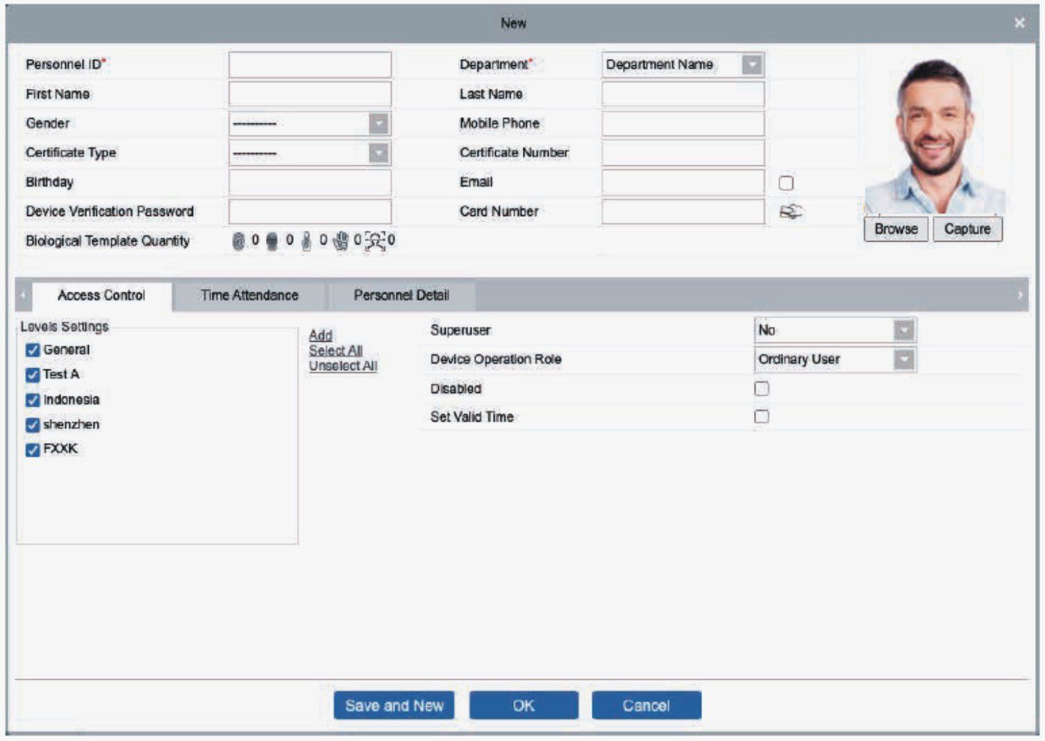 Módulo Personal ZK BioAccess Personal ZK BioAccess