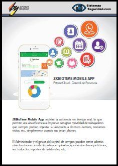 Catálogo APP Software de control de presencia ZK BioTime 7 Catálogo APP Software de control de presencia ZK BioTime 7