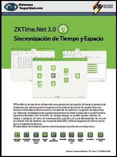 Catálogo Software de control de presencia ZK Time.Net 3.0 Catálogo Software de control de presencia ZK Time.Net 3.0
