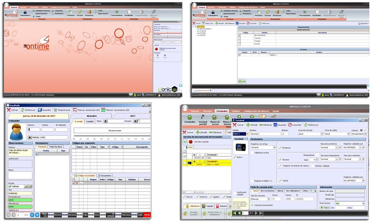 Interface software IdOntime Interface software IdOntime