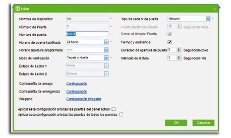 Configuración puertas ZKAccess3.5 Configuración puertas ZKAccess3.5