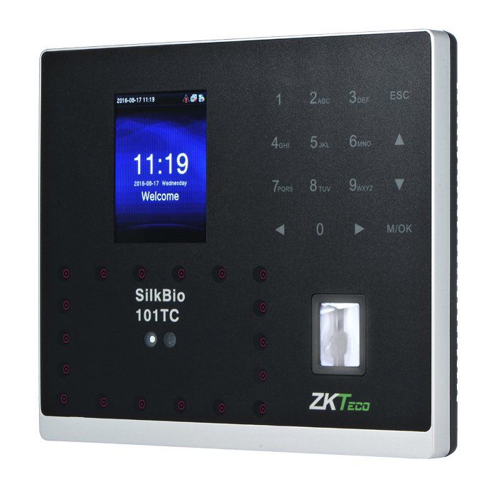 Terminal multibiométrico de control de presencia y accesos ZK SilkBio 101TC