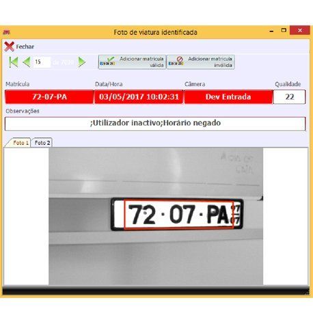 Visualización en tiempo real cámaras de reconocimiento de matrículas Visualización en tiempo real cámaras de reconocimiento de matrículas
