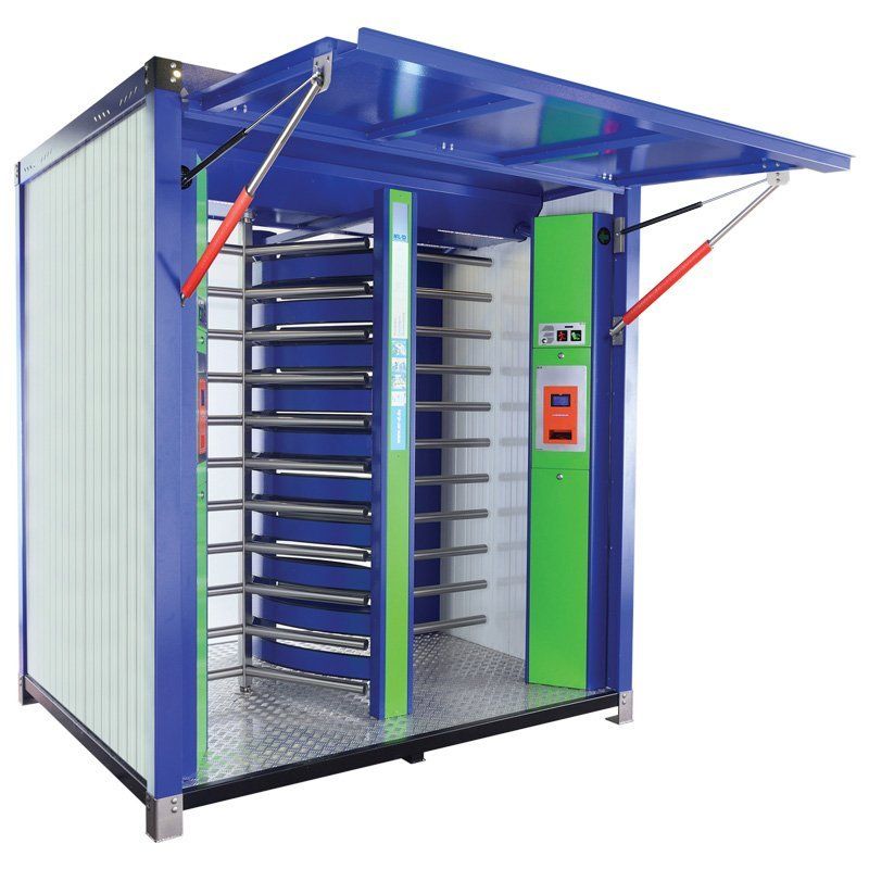 Container para tornos de altura completa y torniquetes Container para tornos de altura completa y torniquetes