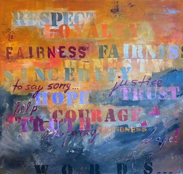 Respect, 140x150cm, Acryl