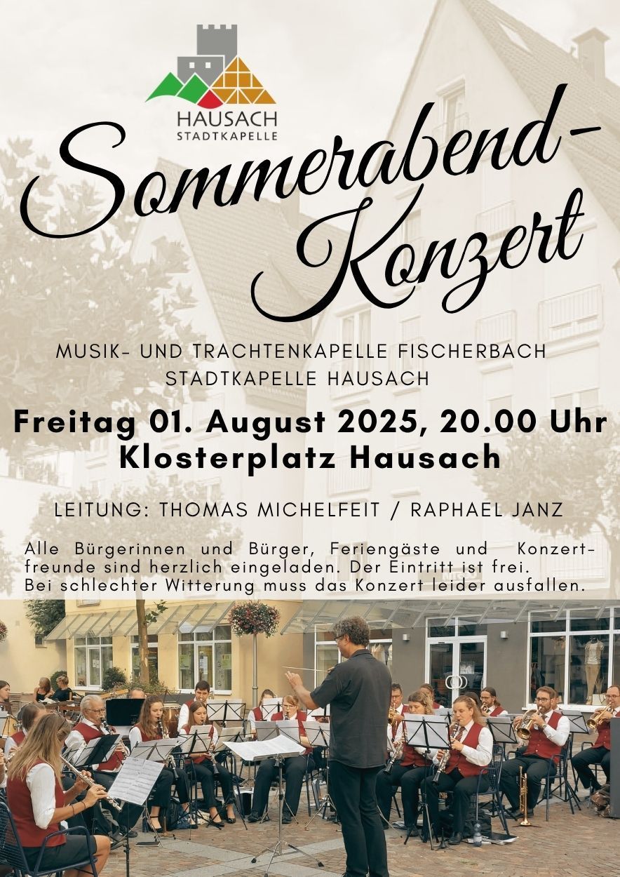 Sommerabendkonzert Stadtkapelle Hausach