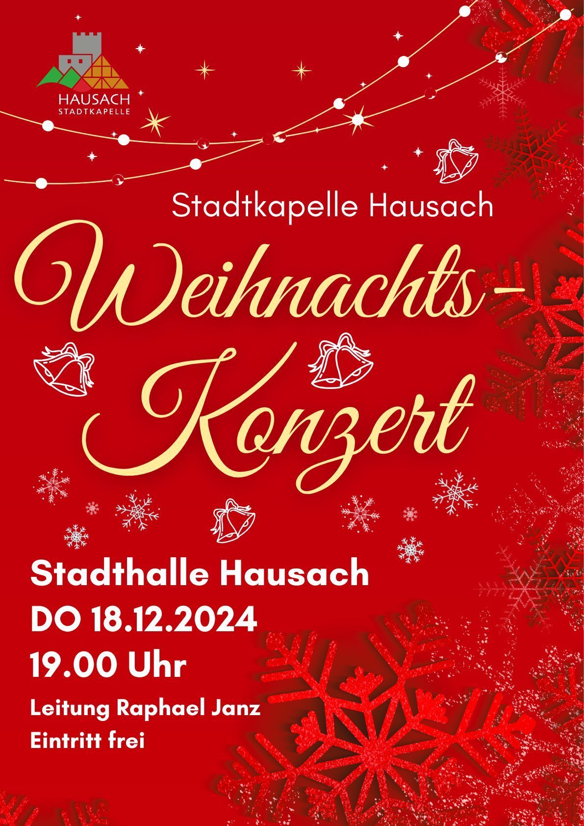 Stadtkapelle Hausach Weihnachtskonzert 2025