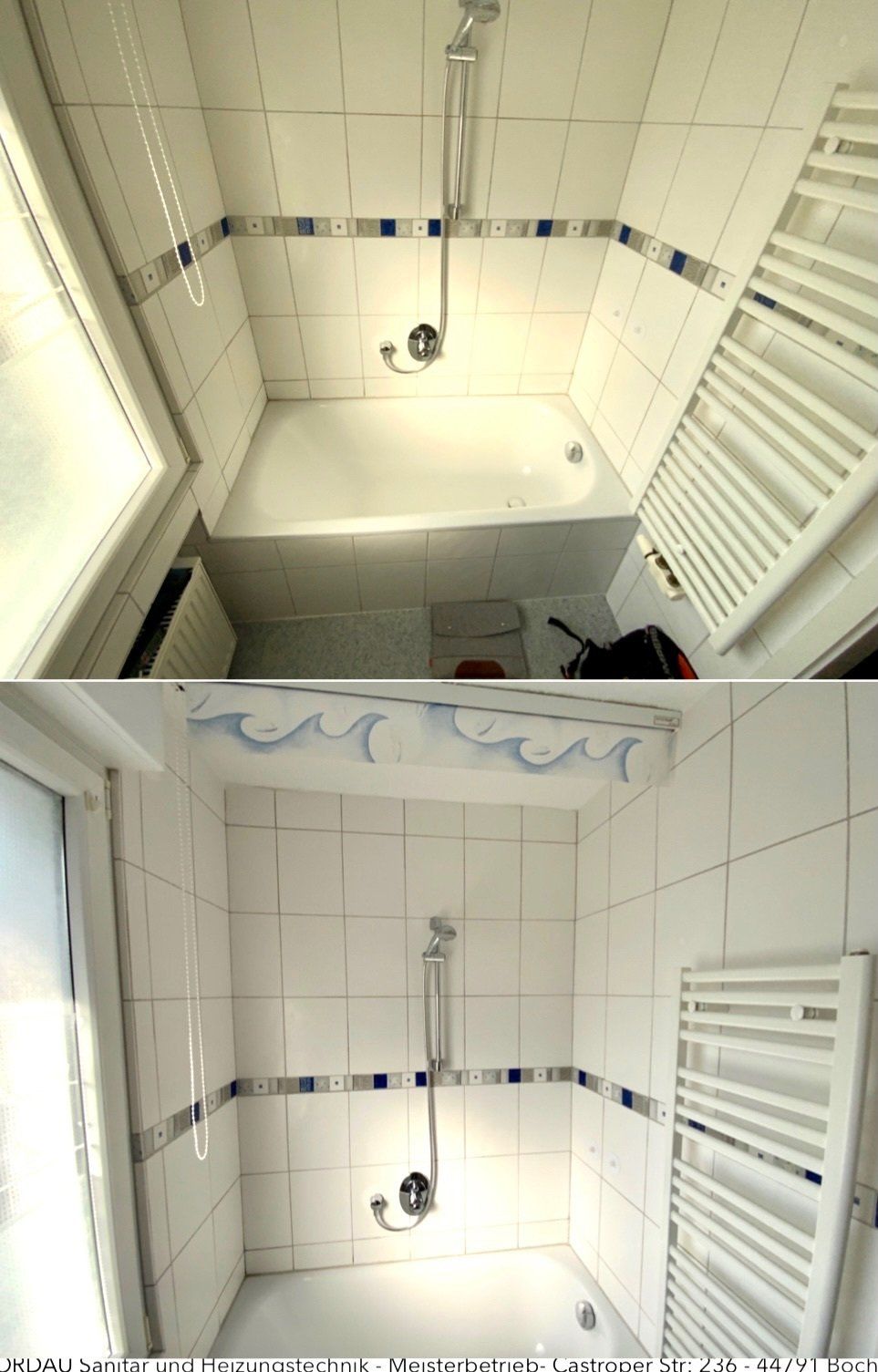 Renodeco, Wandverkleidung, Fugenlos, Badezimmer, Sanierung
