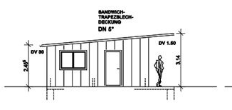 Bild der Architektenzeichnung des Gebäude