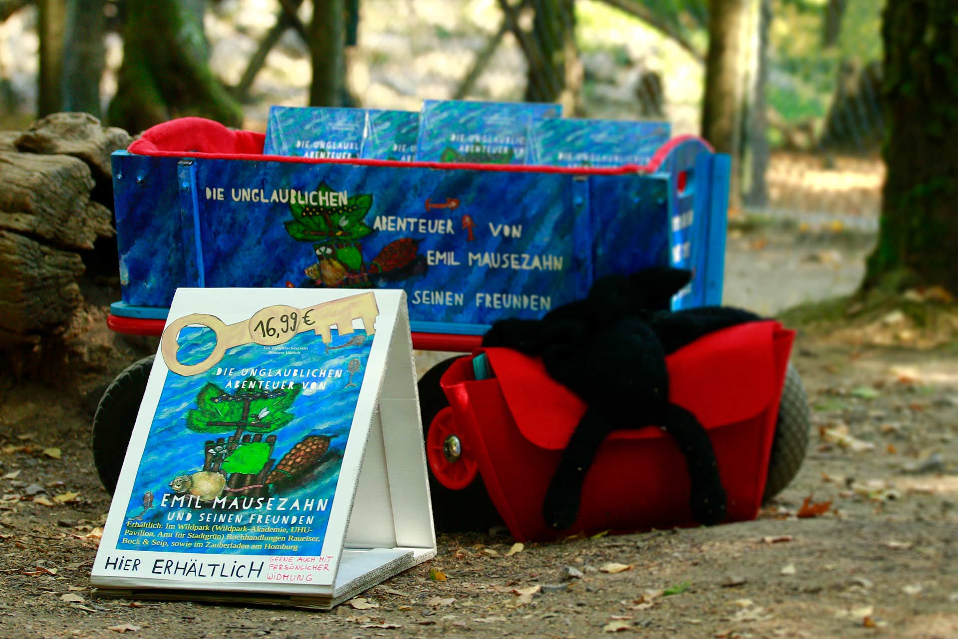 Die Bollerwagenverkaufstelle im Wildpark Saarbrücken