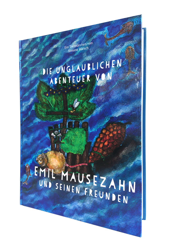 Aufrechtstehendes Buch Die Uunglaublichen Abenteuer von Emil Mausezahn und seinen Freunden