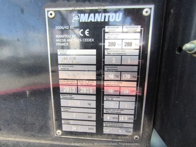 Manitou 100 VJR EVOLUTION