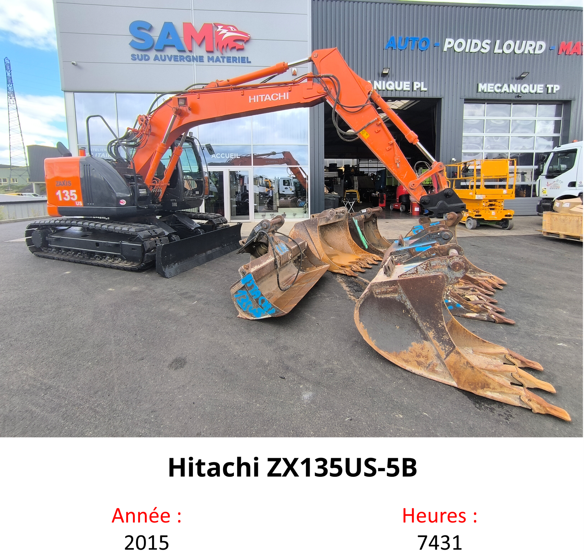 Hitachi ZX135US-5B