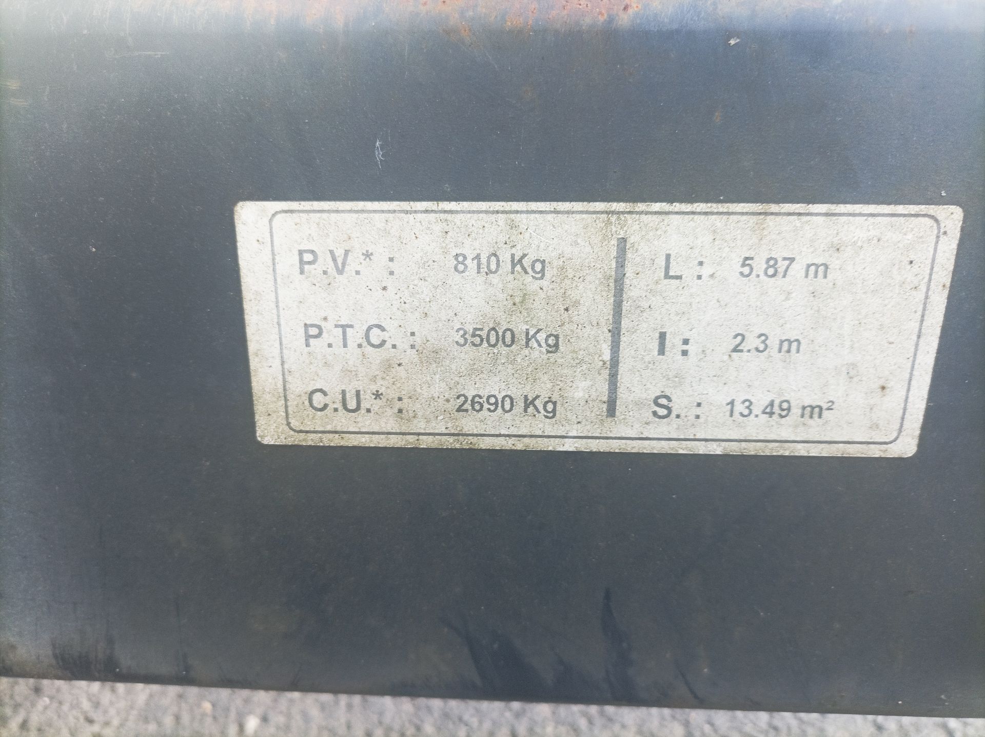 Remorque Hubière 350 VB