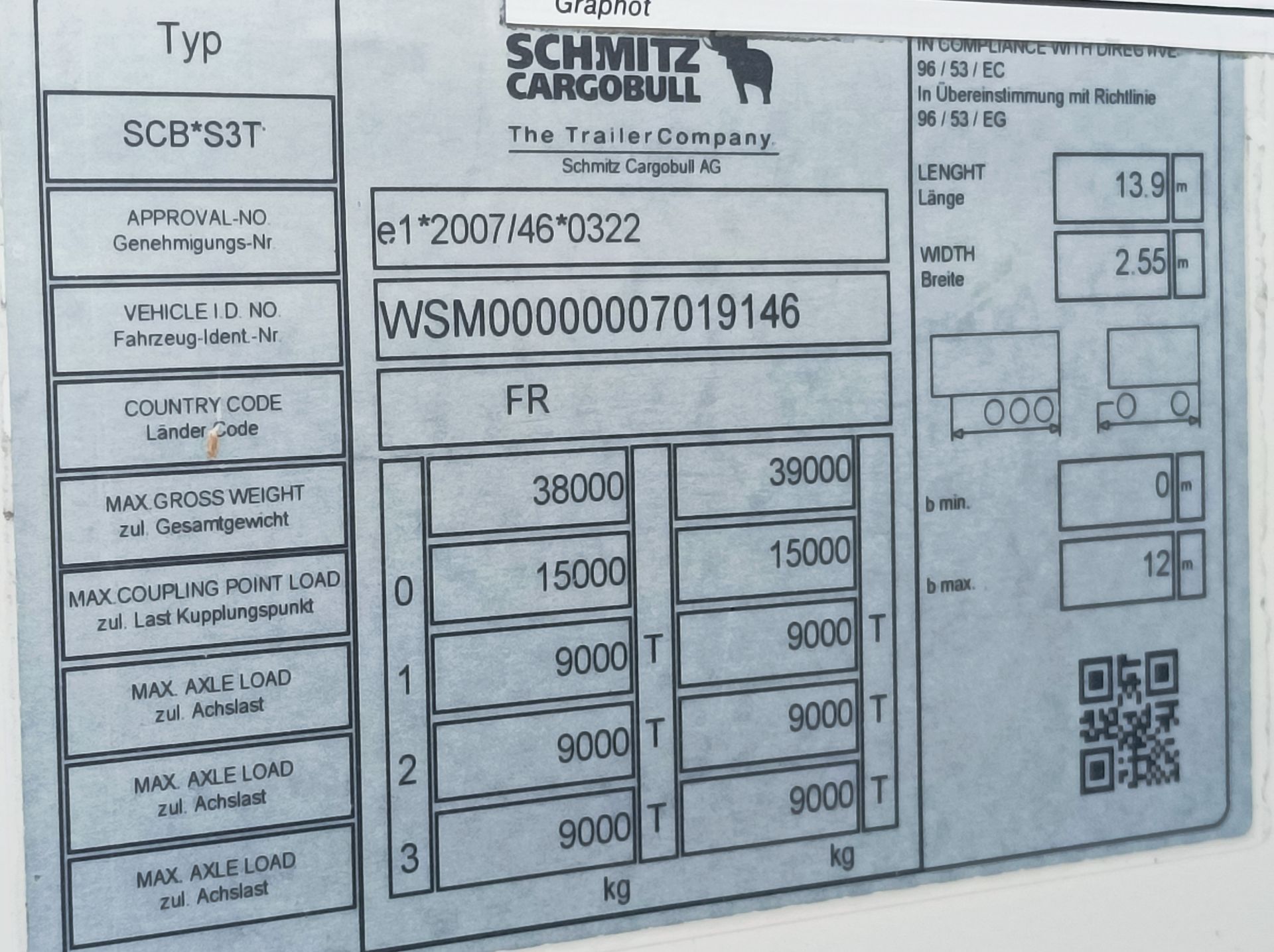 Semi remorque bâchée Tautliner SCHMITZ CARGOBULL