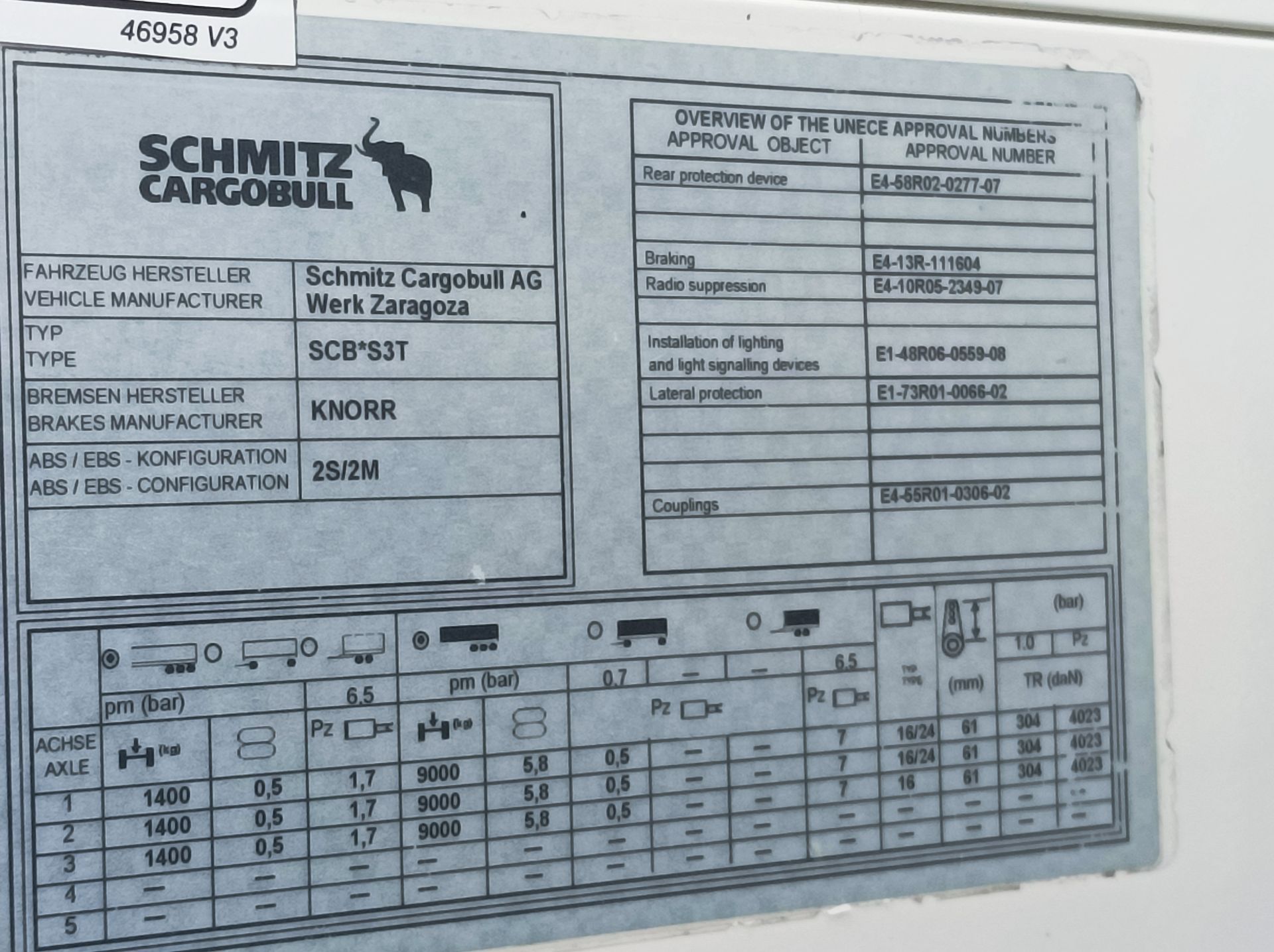 Semi remorque bâchée Tautliner SCHMITZ CARGOBULL