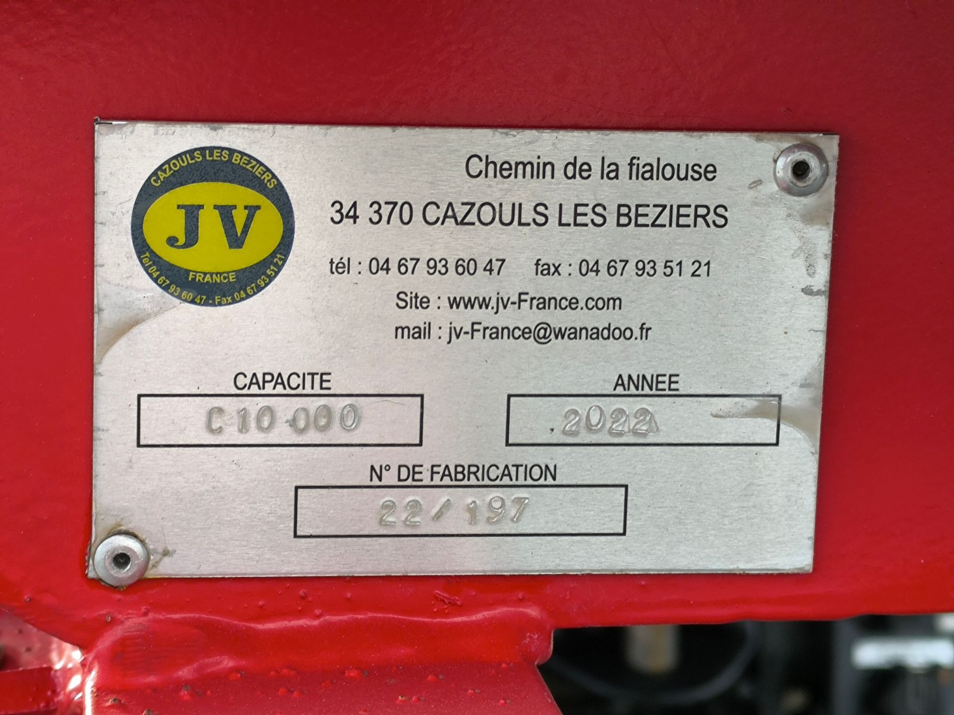 Citerne Ambert Bennes avec coffre Electrozingue