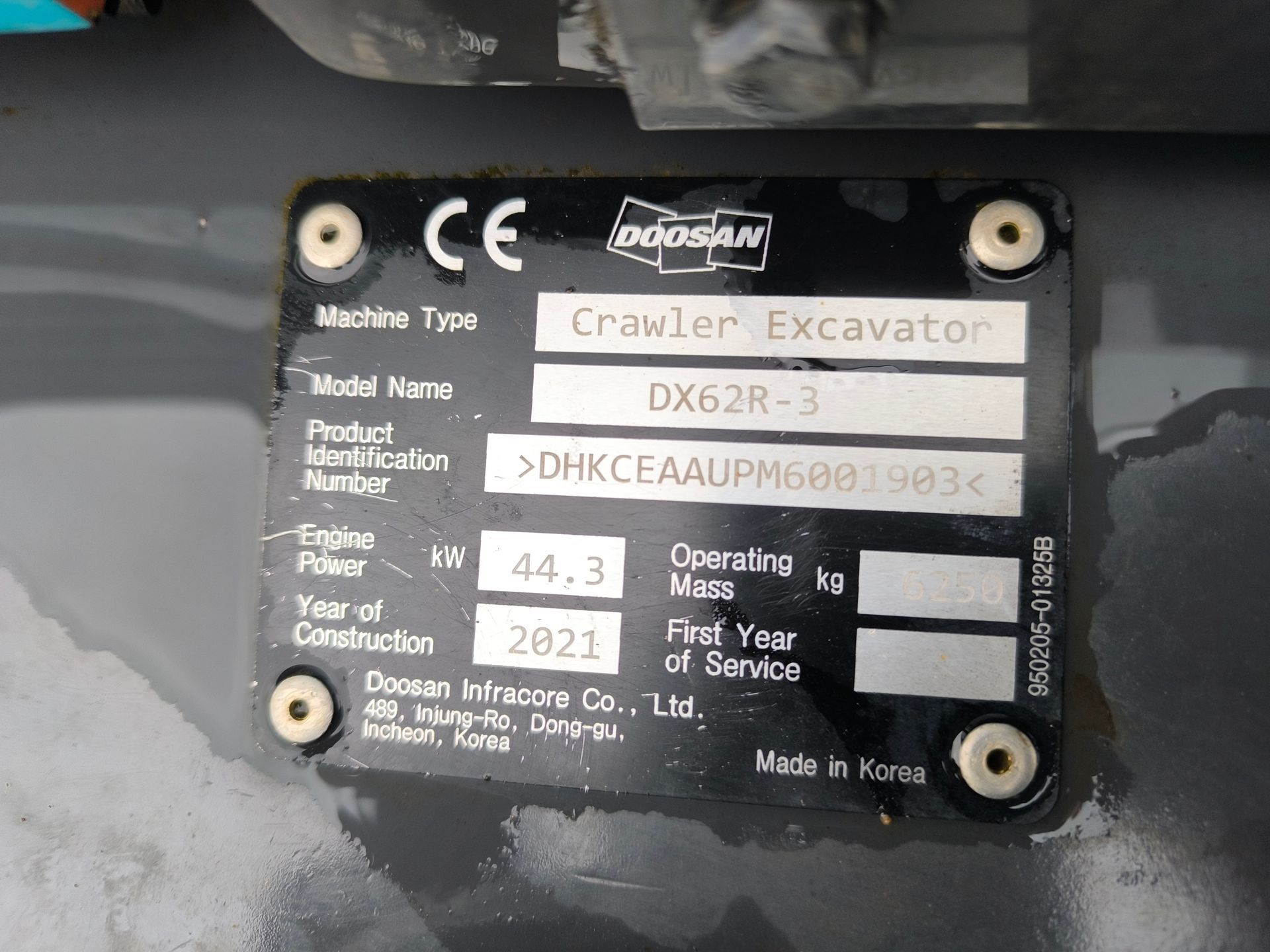 Pelle Doosan DX62R-3