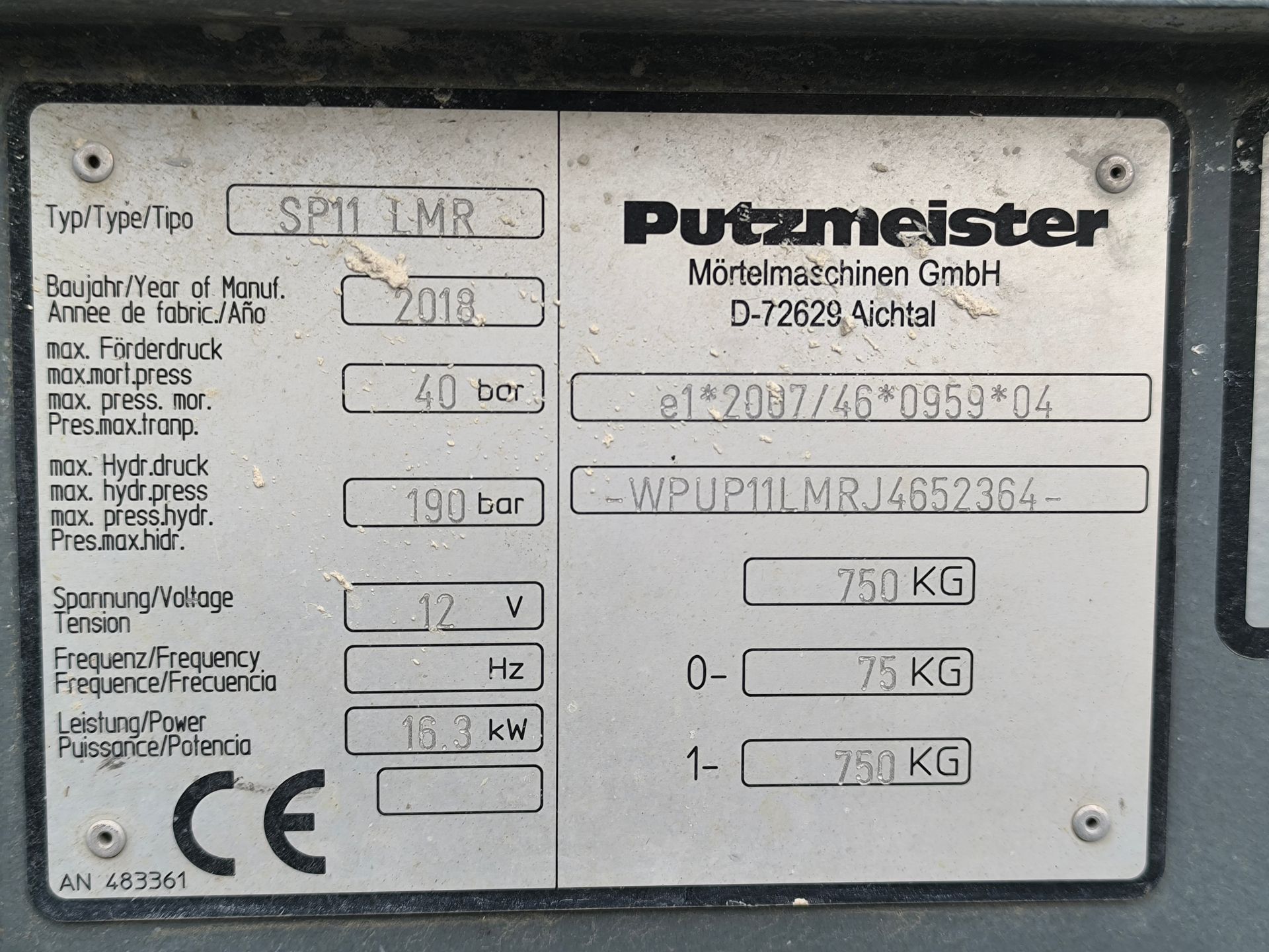 Putzmeister SP 11 LMR
