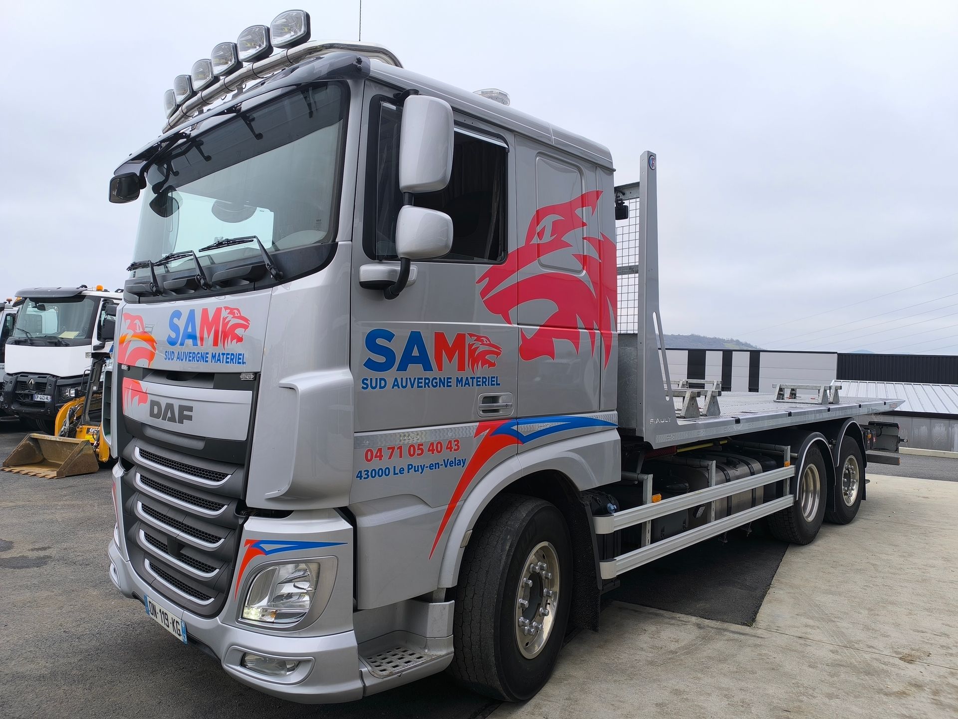 Daf XF 510 plateau Fiault