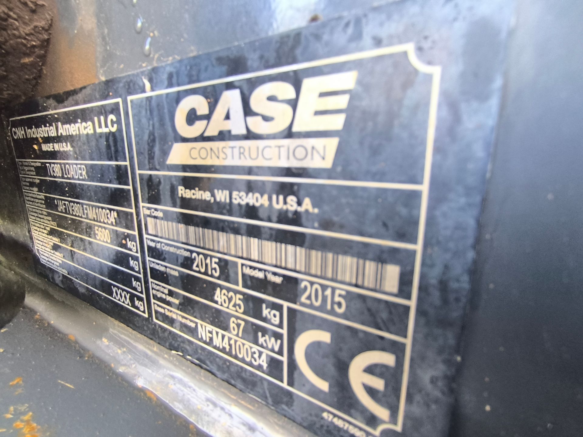 Case TV 380 LOADER