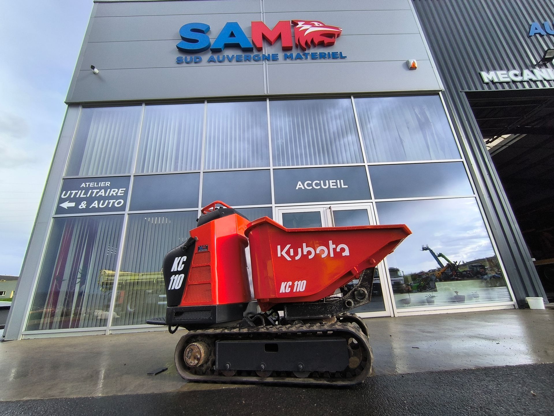 BROUETTE A CHENILLE KUBOTA KC 110