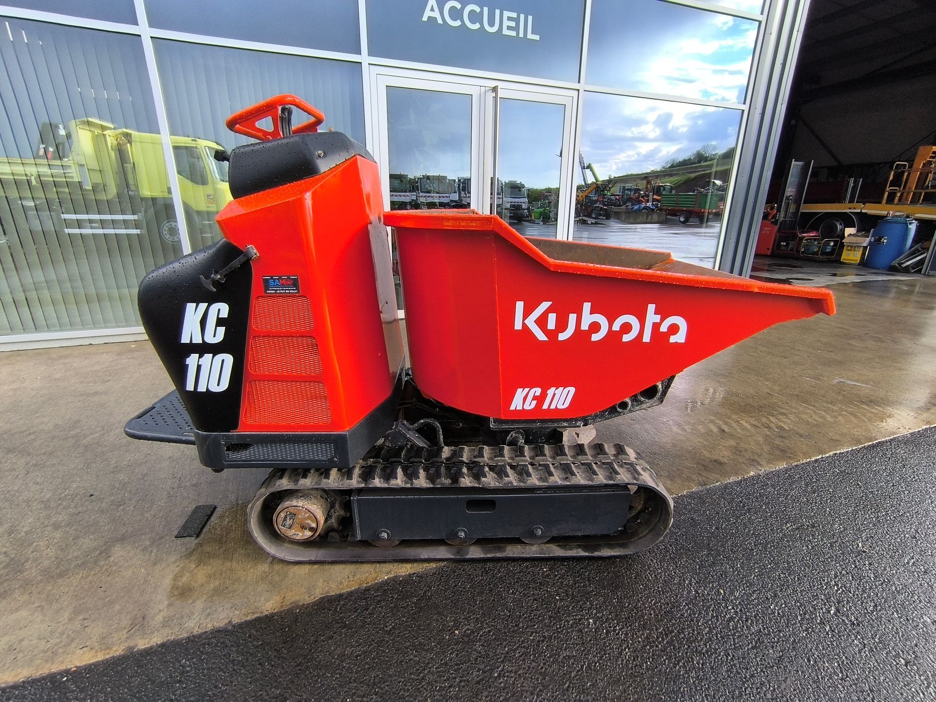 BROUETTE A CHENILLE KUBOTA KC 110