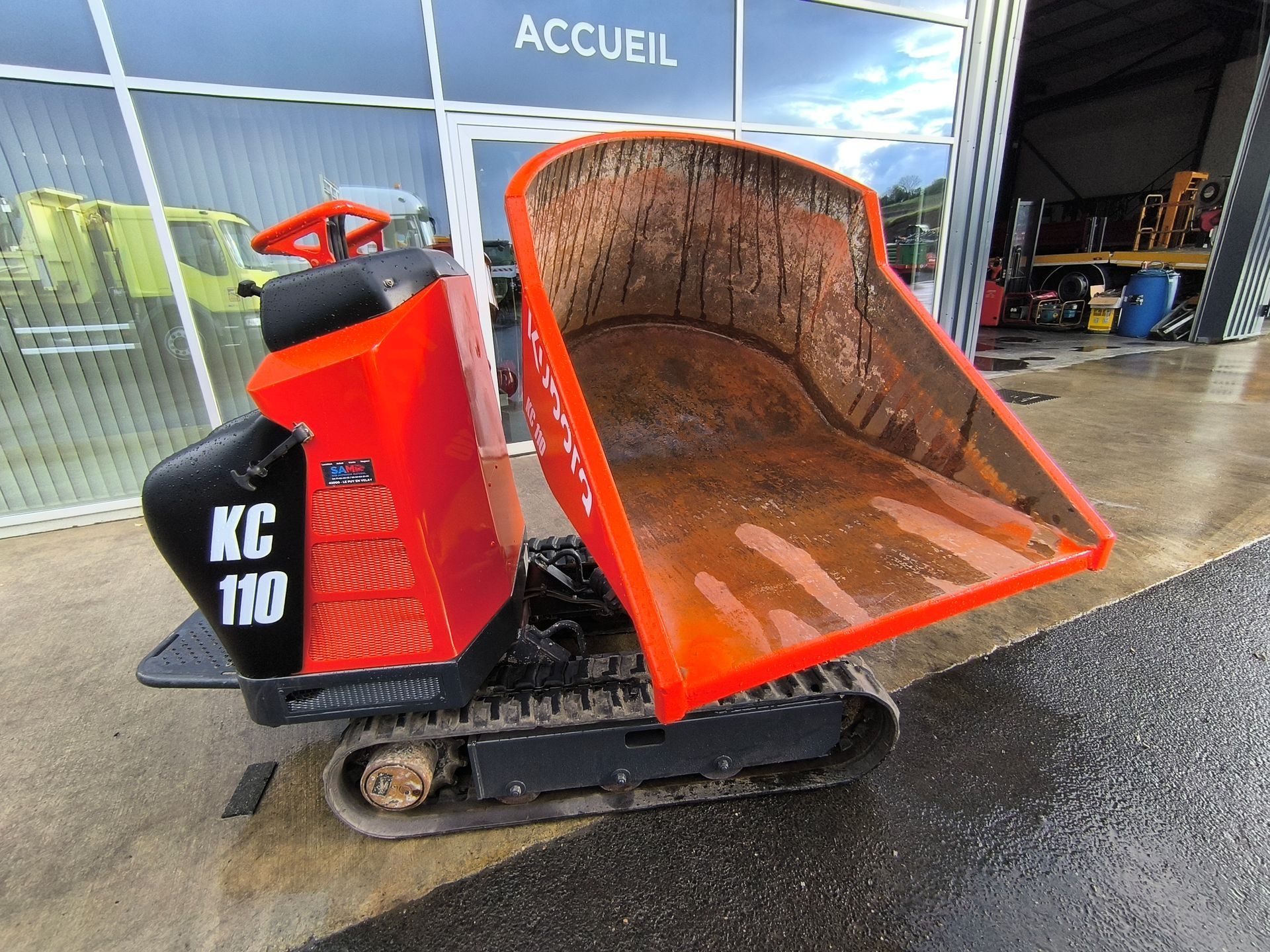 BROUETTE A CHENILLE KUBOTA KC 110