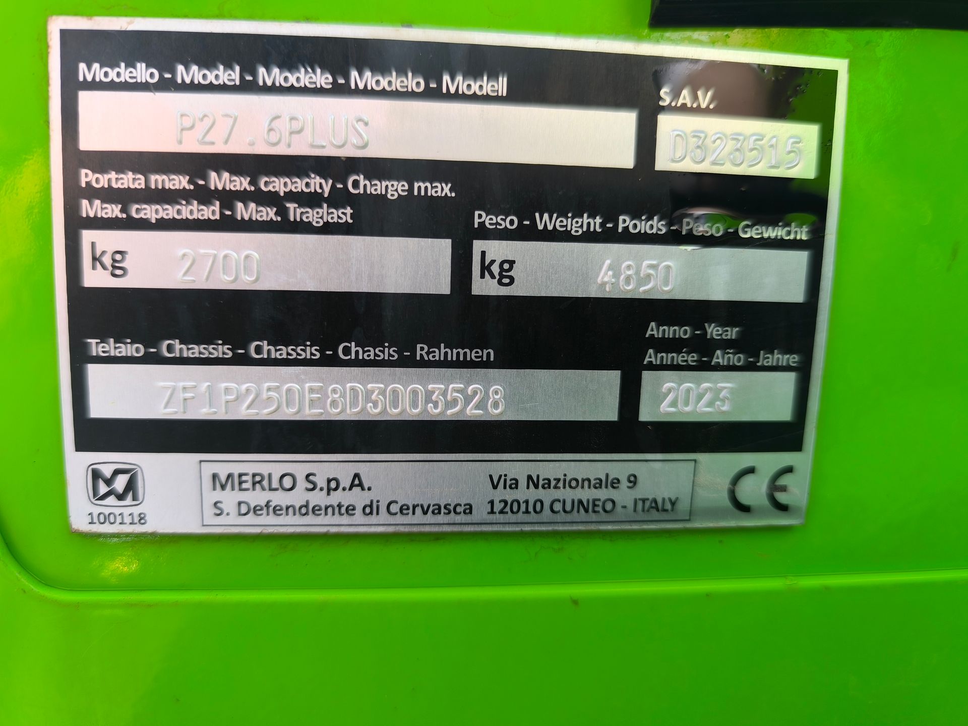 Merlo P27.6 PLUS