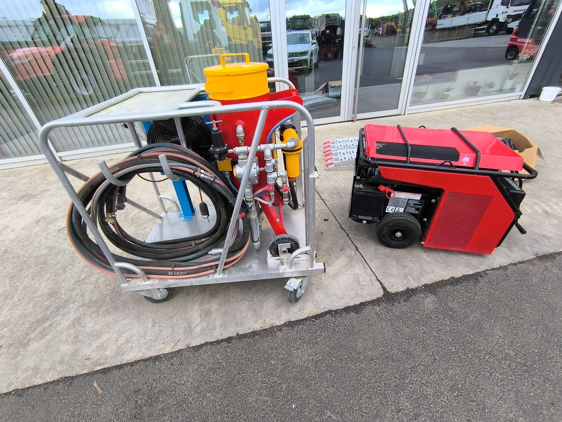 Aérogommeuse ATS + compresseur Winair