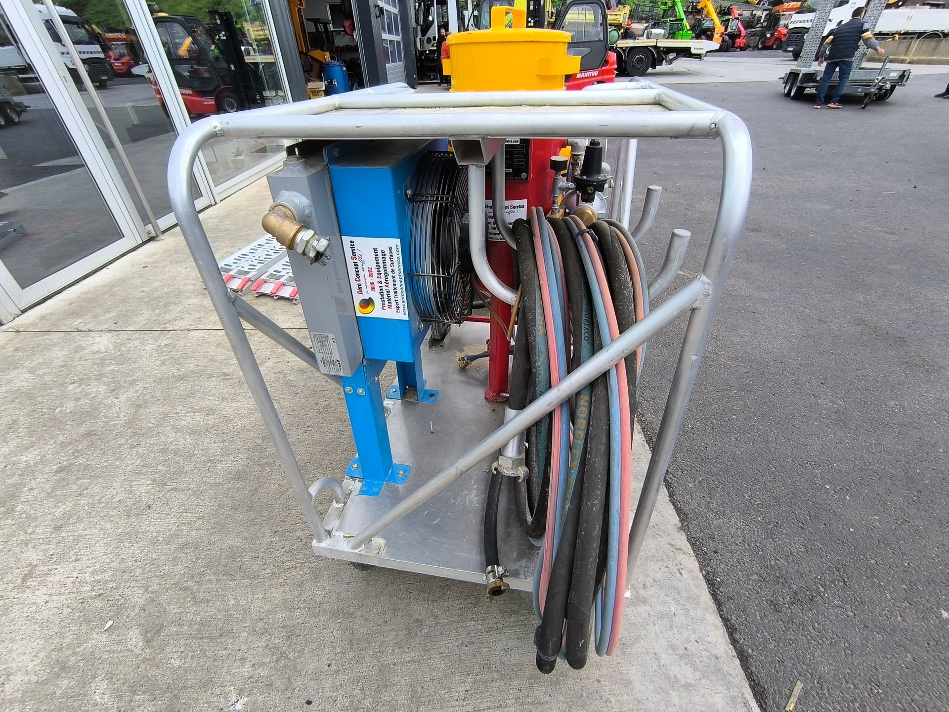 Aérogommeuse ATS + compresseur Winair