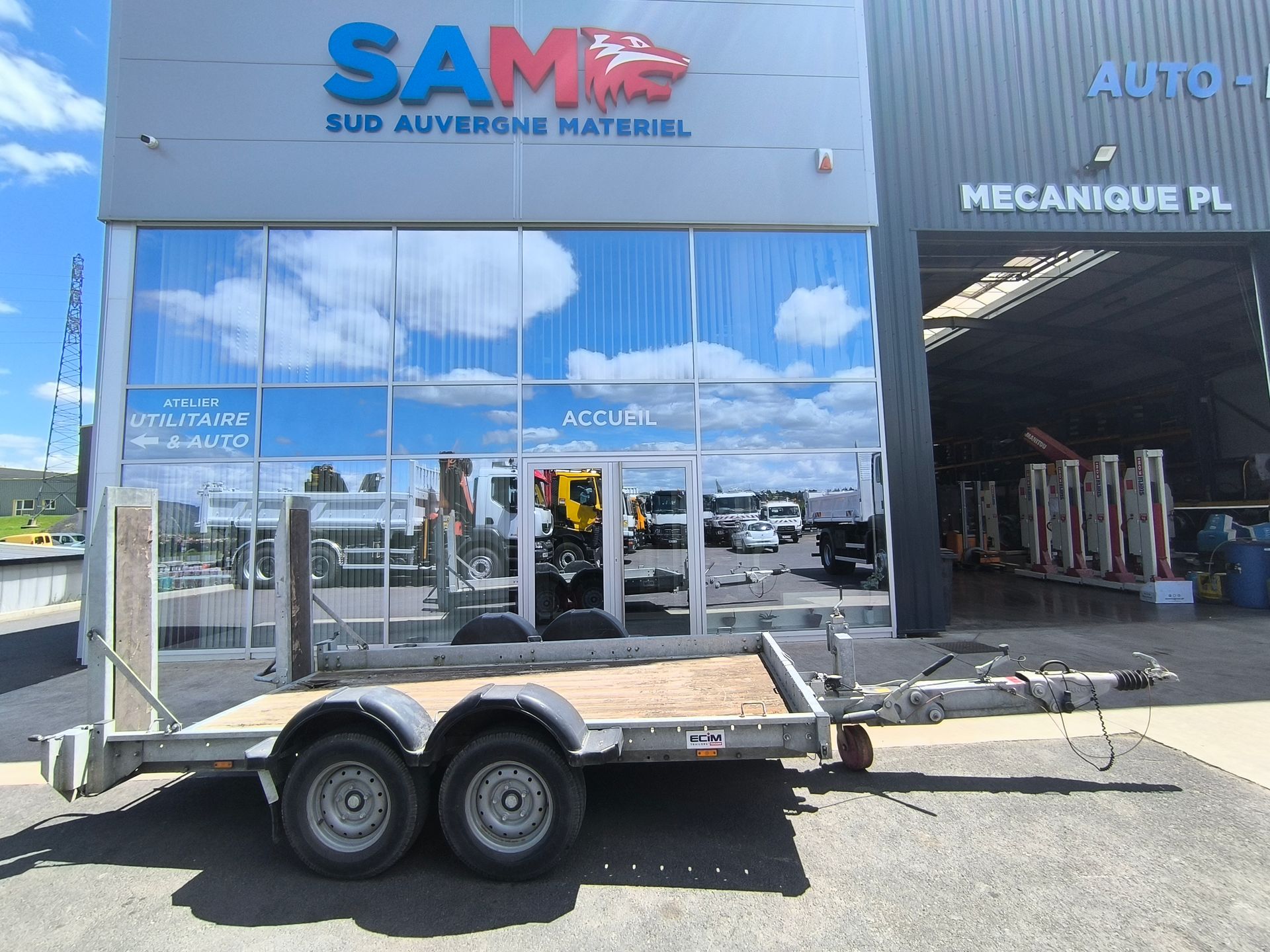 Remorque 2 essieux ECIM 3.5T